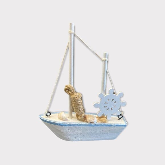 SAILBOAT Figurine Decor - Picture 1 of 3